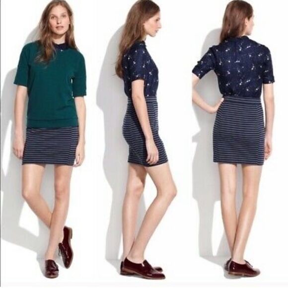 Madewell ridgestripe pencil mini skirt. Size XL. - Picture 2 of 12